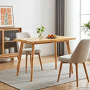 vidaXL Étkezőasztal Természetes 100 x 55 x 75 cm Tömör Mangófát