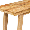 vidaXL Étkezőasztal Természetes 100 x 35 x 75 cm Tömör Mangófát