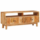 vidaXL Tároló szekrények ajtóval Barna 110 x 30 x 45 cm Tömör Mangófát