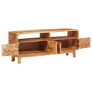 vidaXL Tároló szekrények ajtóval Barna 110 x 30 x 45 cm Tömör Mangófát
