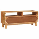 vidaXL Tároló szekrények ajtóval Barna 110 x 30 x 45 cm Tömör Mangófát