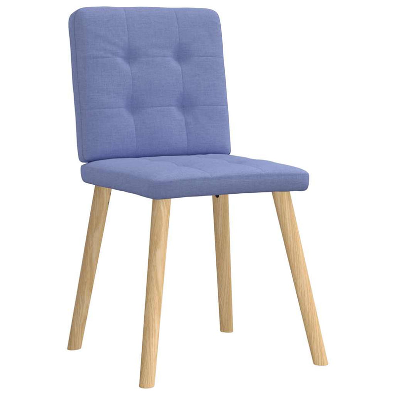 vidaXL étkezőszékek 2 db Jeans kék szövet