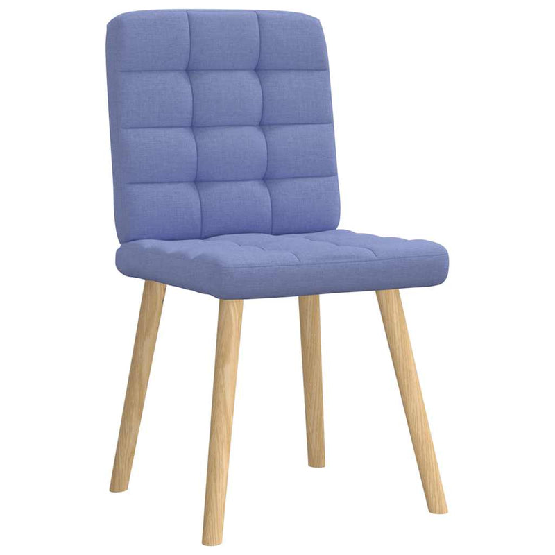 vidaXL étkezőszékek 2 db Jeans kék szövet