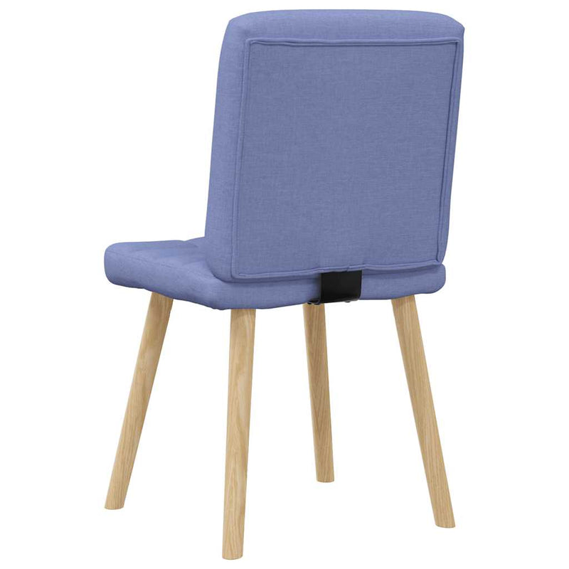 vidaXL étkezőszékek 2 db Jeans kék szövet