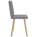 vidaXL 2 db világosszürke szövet étkezőszék