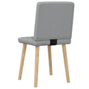 vidaXL 2 db világosszürke szövet étkezőszék