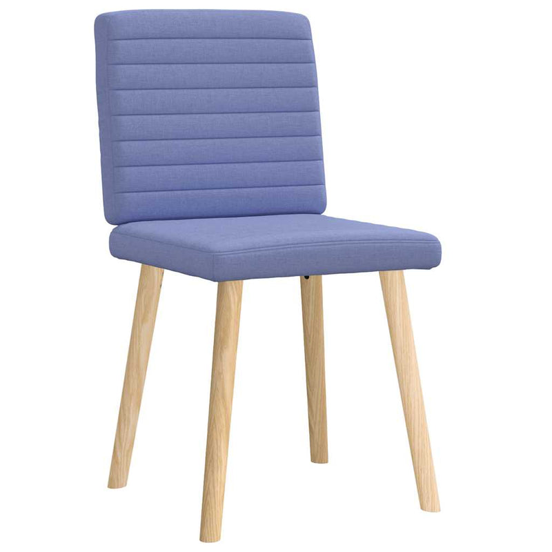 vidaXL étkezőszékek 2 db Jeans kék szövet