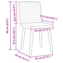 vidaXL 2 db sötétzöld szövet étkezőszék