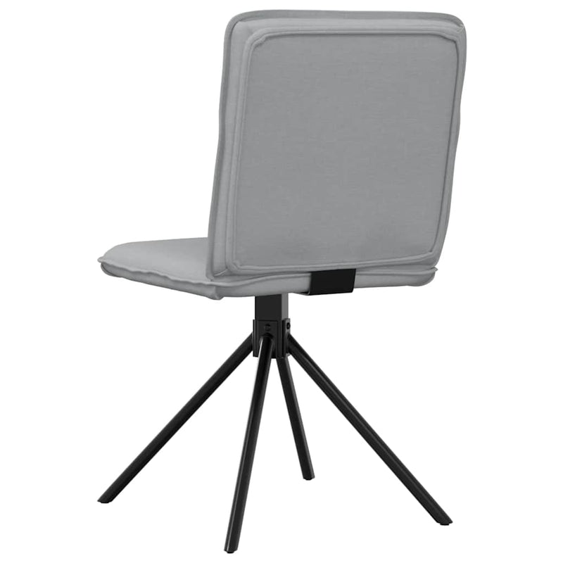 vidaXL 2 db világosszürke szövet étkezőszék