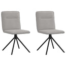 vidaXL étkezőszékek 2 db Felhőszürke szövet