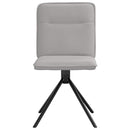 vidaXL étkezőszékek 2 db Felhőszürke szövet