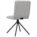 vidaXL étkezőszékek 2 db Felhőszürke szövet