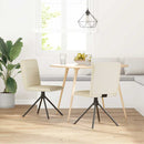 vidaXL 2 db vászon étkezőszék