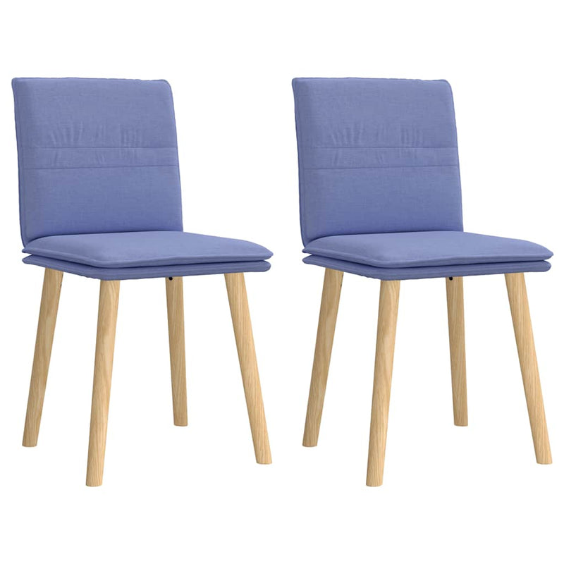 vidaXL étkezőszékek 2 db Jeans kék szövet