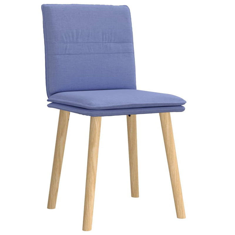 vidaXL étkezőszékek 2 db Jeans kék szövet
