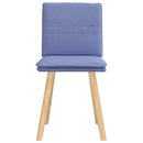 vidaXL étkezőszékek 2 db Jeans kék szövet