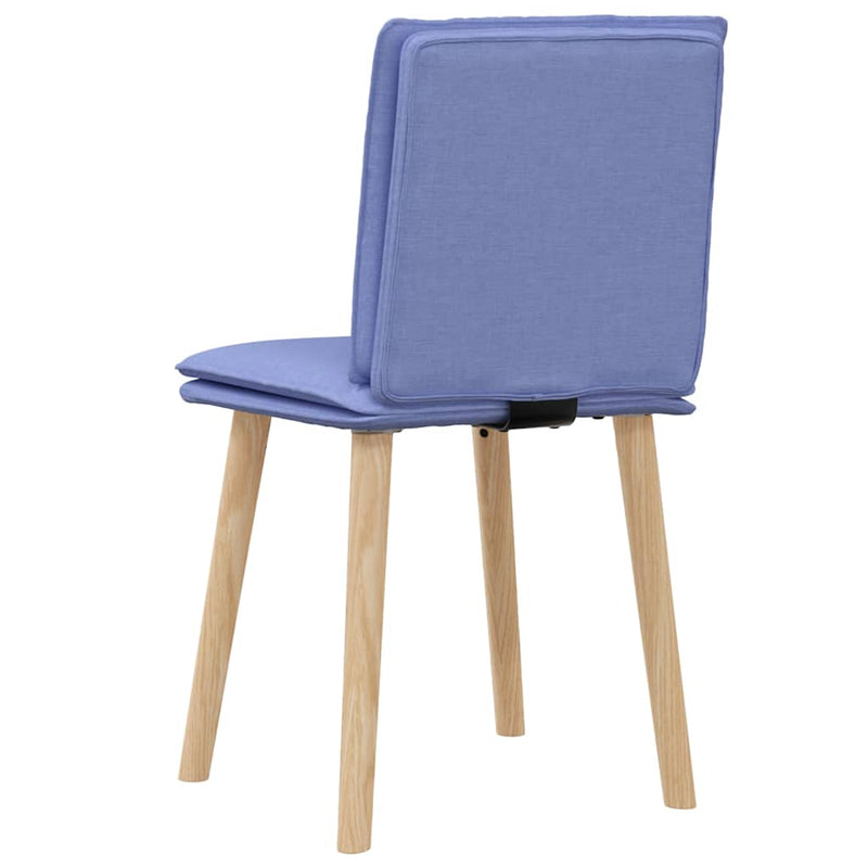 vidaXL étkezőszékek 2 db Jeans kék szövet