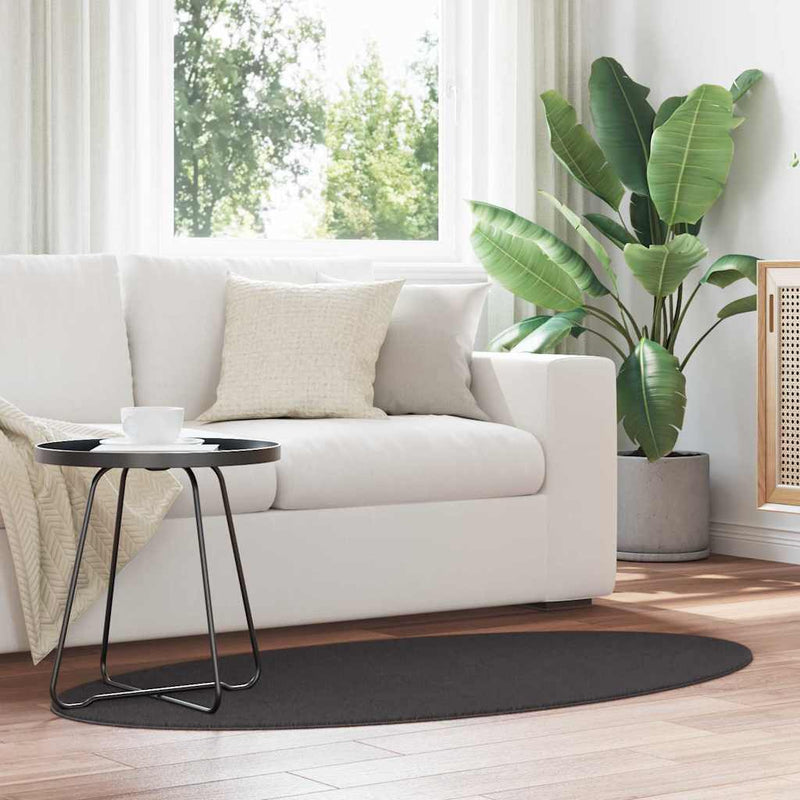 vidaXL Szőnyeg HUARTE Antracit 150 x 80 cm 100% poliészter