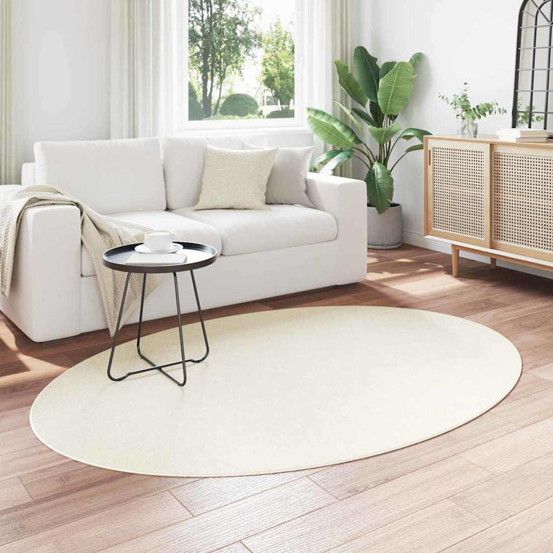 vidaXL Szőnyeg HUARTE Krém 140 x 200 cm Poliészter