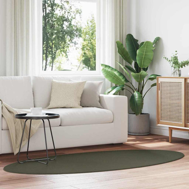 vidaXL Szőnyeg HUARTE Erdőzöld 100 x 200 cm Poliészter