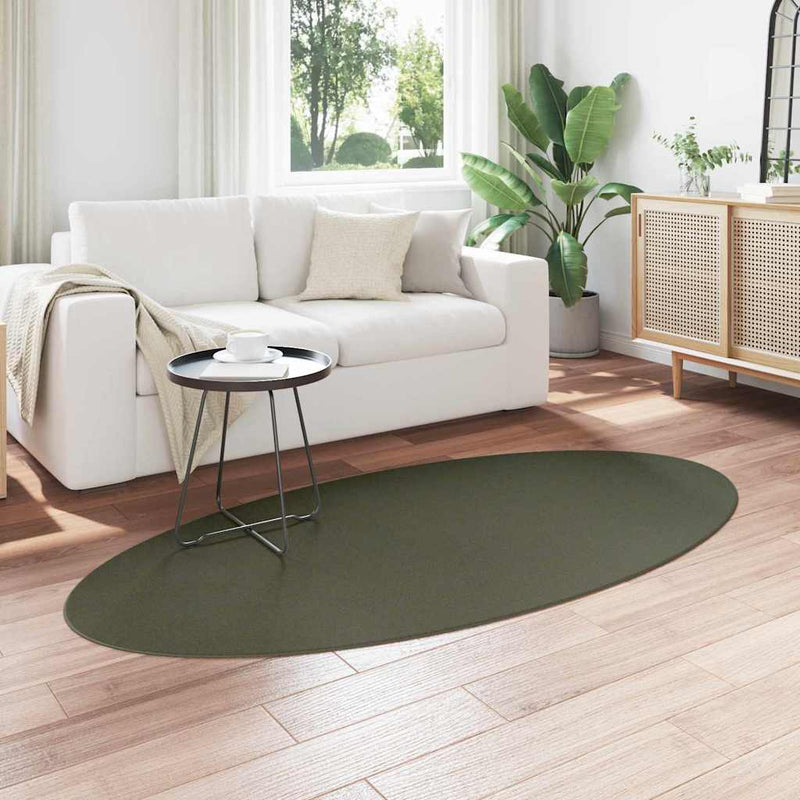 vidaXL Szőnyeg HUARTE Erdőzöld 100 x 200 cm Poliészter