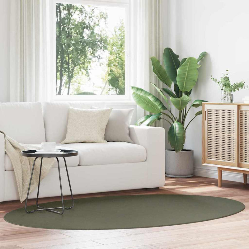 vidaXL Szőnyeg HUARTE Erdőzöld 140 x 200 cm Poliészter