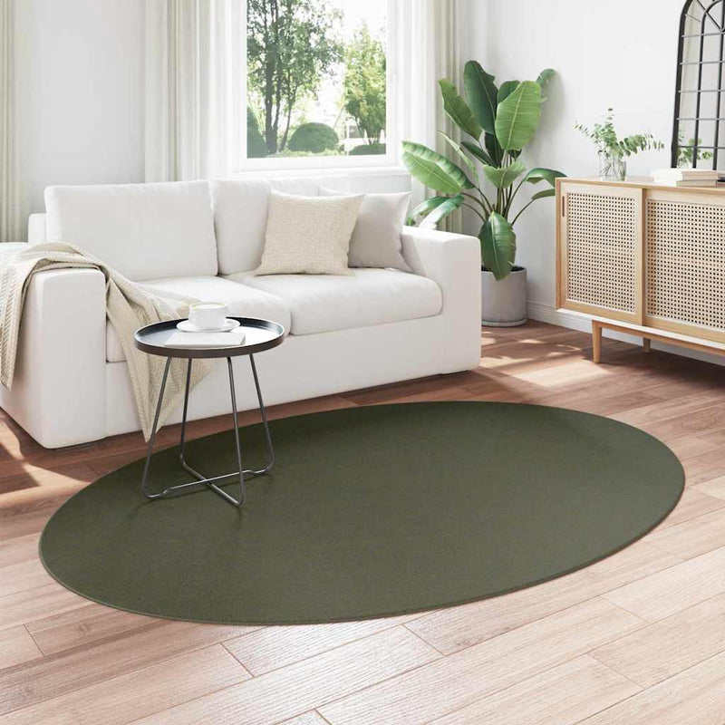 vidaXL Szőnyeg HUARTE Erdőzöld 140 x 200 cm Poliészter