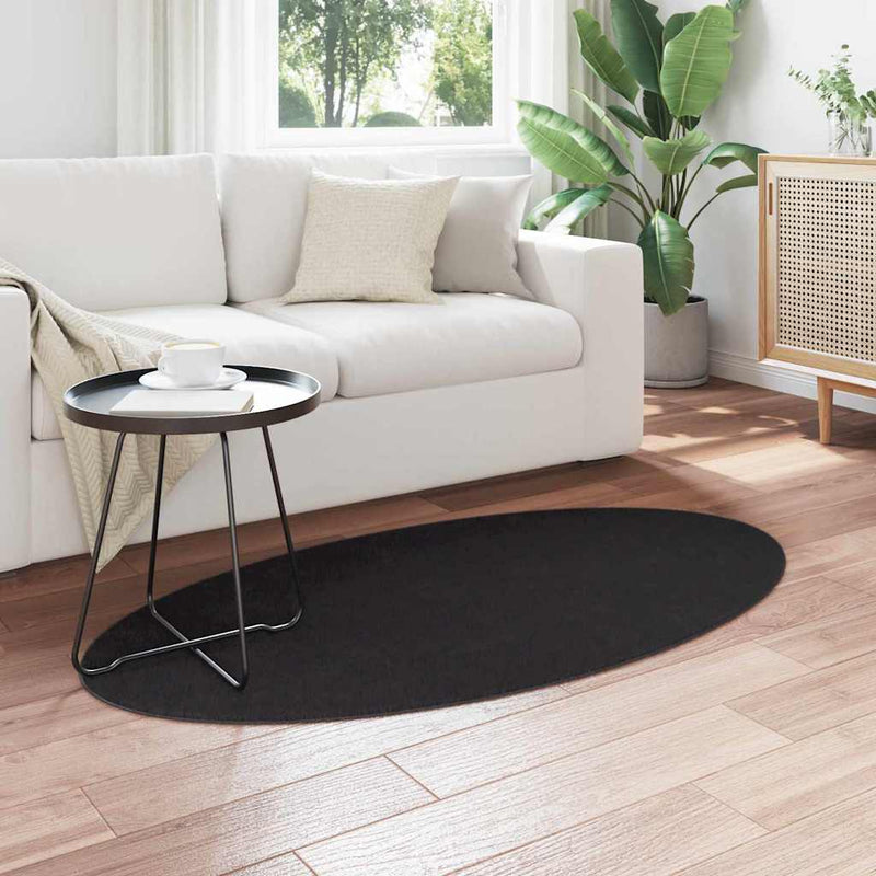 vidaXL Szőnyeg HUARTE Fekete 80 x 150 cm Poliészter