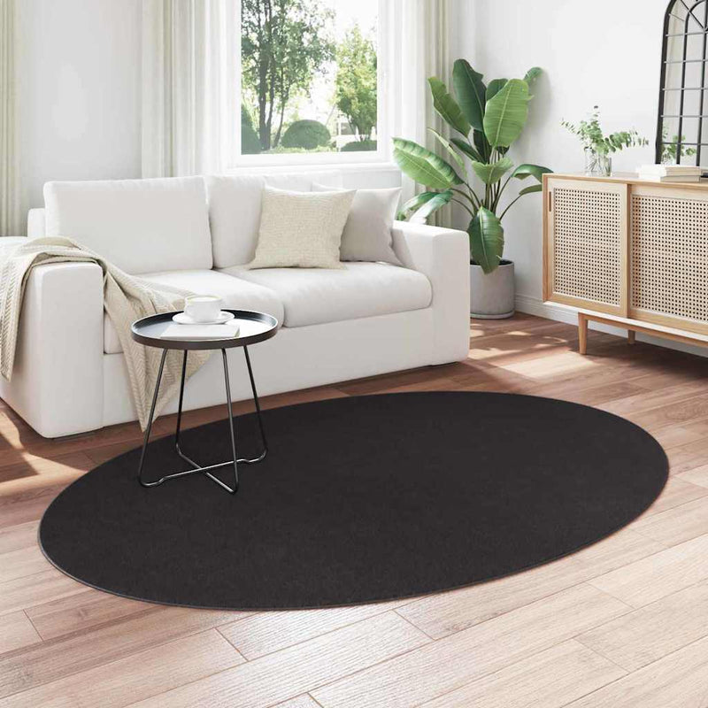 vidaXL Szőnyeg HUARTE Fekete 140 x 200 cm Poliészter