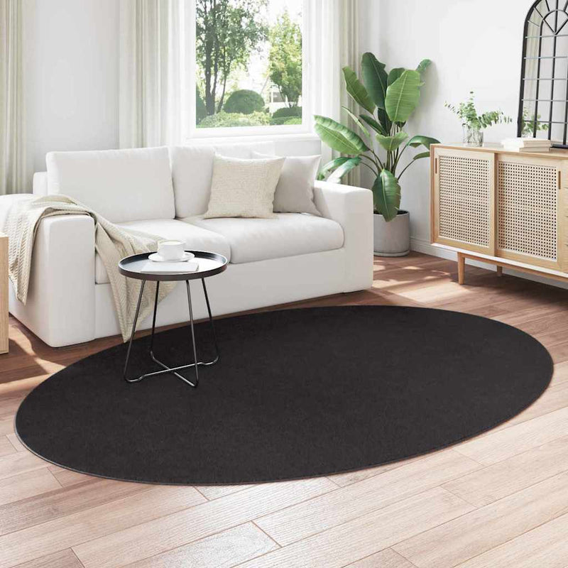 vidaXL Szőnyeg HUARTE Fekete 160 x 230 cm Poliészter