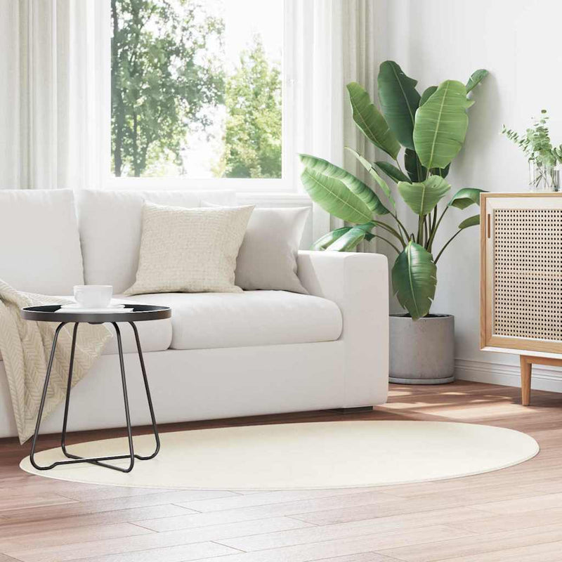 vidaXL Szőnyeg HUARTE Krém 100 x 200 cm Poliészter