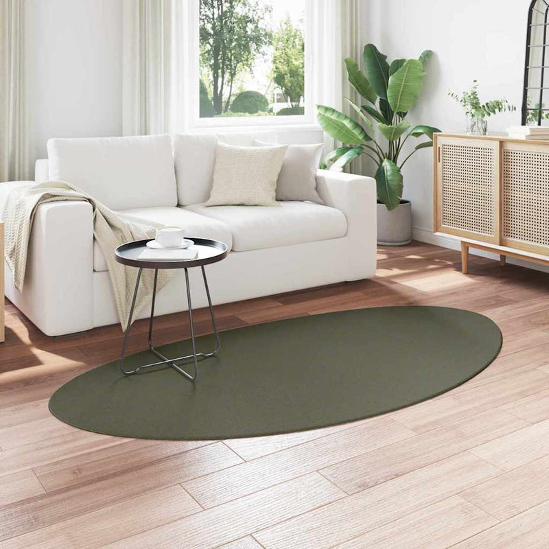 vidaXL Szőnyeg HUARTE Erdőzöld 100 x 200 cm Poliészter