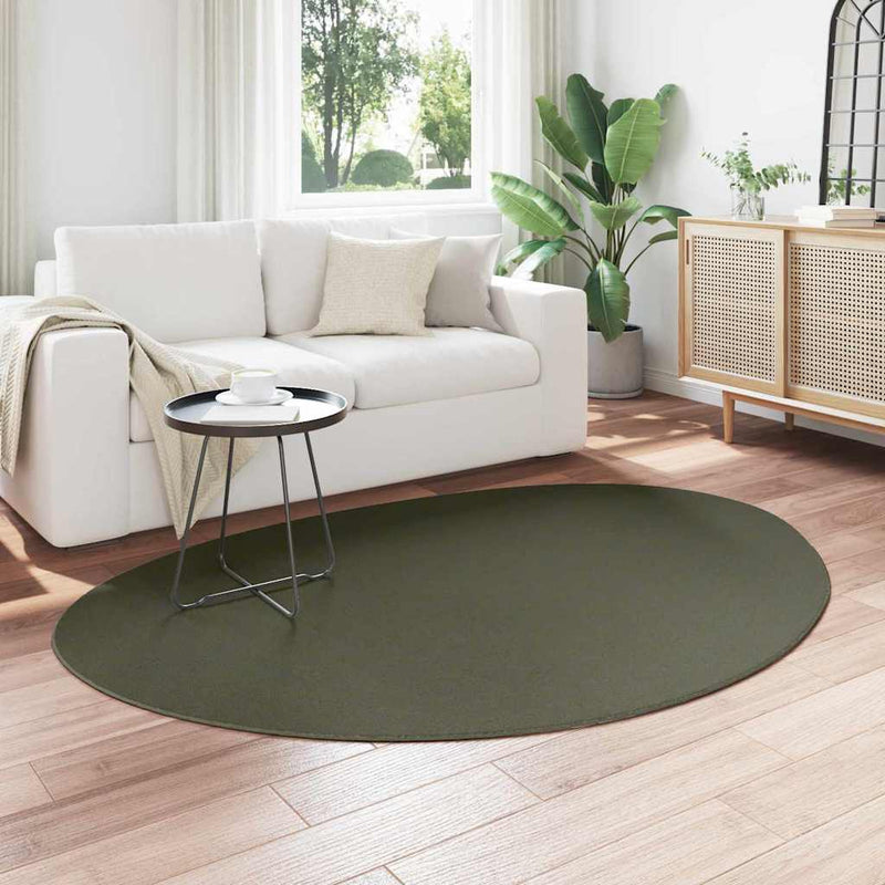 vidaXL Szőnyeg HUARTE Erdőzöld 140 x 200 cm Poliészter