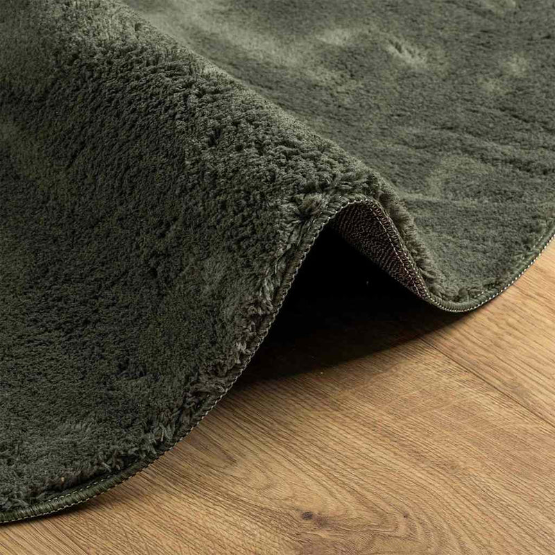 vidaXL Szőnyeg HUARTE Erdőzöld 160 x 230 cm Poliészter