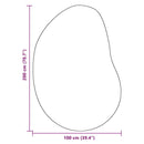 vidaXL Szőnyeg Antracit 100 x 200 cm Poliészter