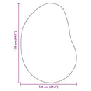 vidaXL Szőnyeg Szürke 120 x 170 cm Poliészter