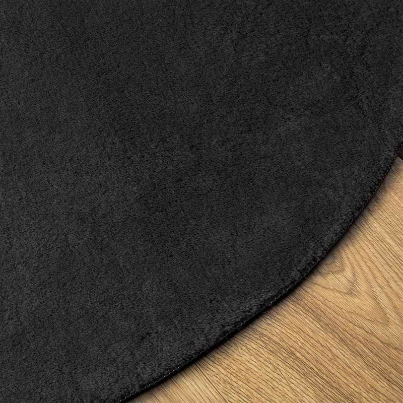 vidaXL Szőnyeg Fekete 80 x 150 cm Poliészter