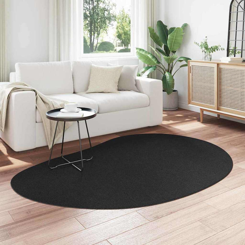 vidaXL Szőnyeg Fekete 140 x 200 cm Poliészter