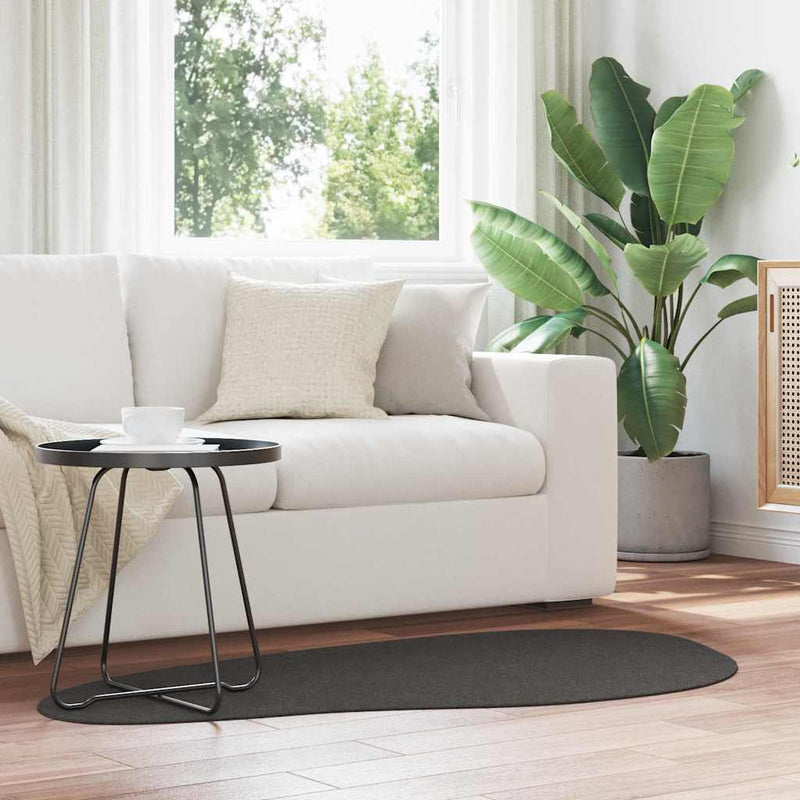 vidaXL Szőnyeg HUARTE Antracit 80 x 150 cm Poliészter