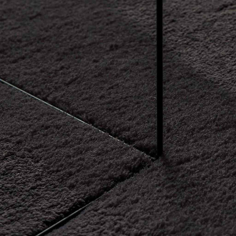 vidaXL Szőnyeg HUARTE Fekete 100 x 200 cm Poliészter