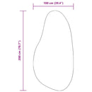 vidaXL Szőnyeg HUARTE Fekete 100 x 200 cm Poliészter