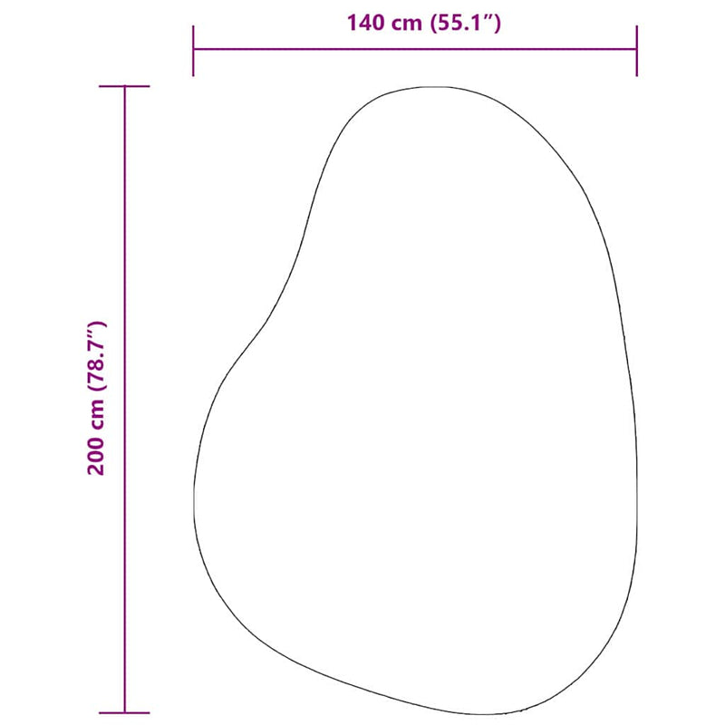 vidaXL Szőnyeg HUARTE Fekete 140 x 200 cm Poliészter