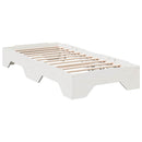vidaXL ágy matrac nélkül rakásolható fehér 90x190 cm tömör fa