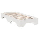 vidaXL ágy matrac nélkül rakásolható fehér 90x190 cm tömör fa
