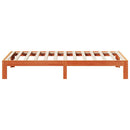 vidaXL viaszbarna tömör fenyő ágykeret matrac nélkül 80x200 cm