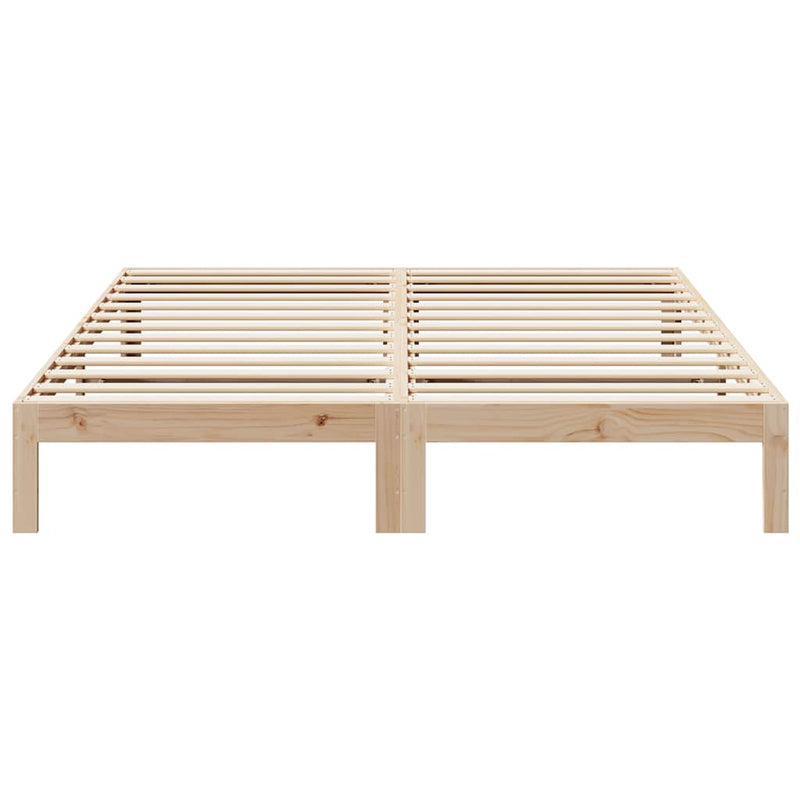 vidaXL tömör fenyőfa ágy matrac nélkül 160 x 200 cm