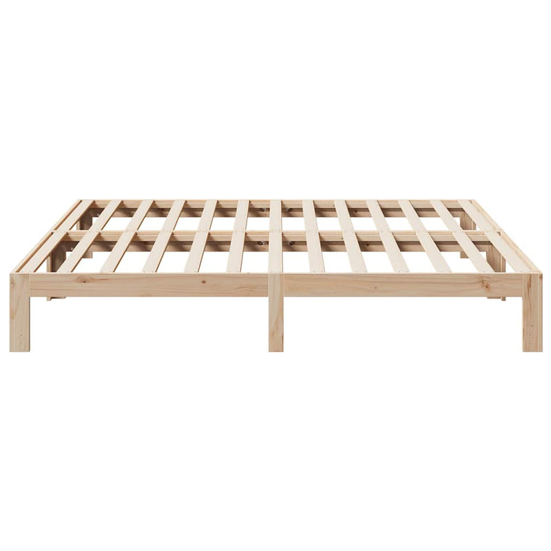 vidaXL tömör fenyőfa ágy matrac nélkül 160 x 200 cm