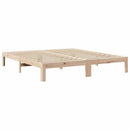 vidaXL tömör fenyőfa ágy matrac nélkül 160 x 200 cm