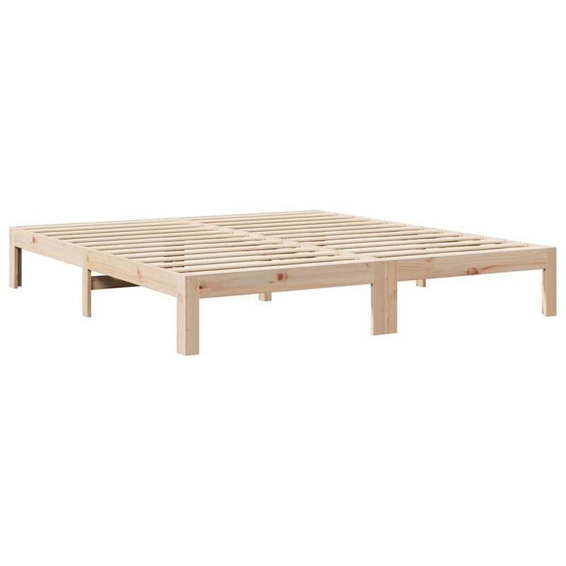 vidaXL tömör fenyőfa ágy matrac nélkül 160 x 200 cm