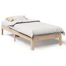 vidaXL tömör fenyőfa ágy matrac nélkül 90 x 200 cm